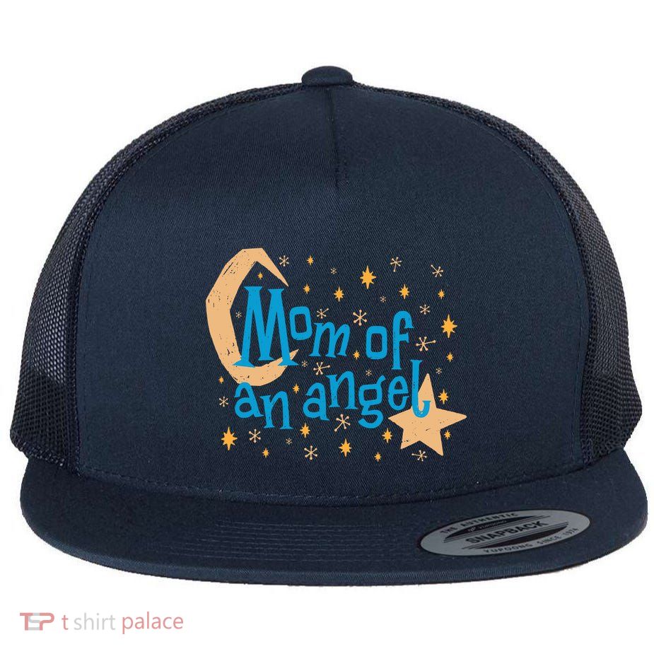 Mom Of An Angel Flatbill Hat
