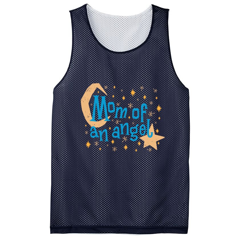 Mom Of An Angel Mesh Reversible Basketball Jersey Tank
