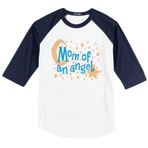 Mom Of An Angel Baseball Sleeve Shirt