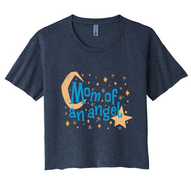 Mom Of An Angel Crop Top