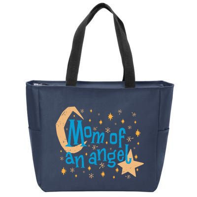 Mom Of An Angel Zip Tote Bag