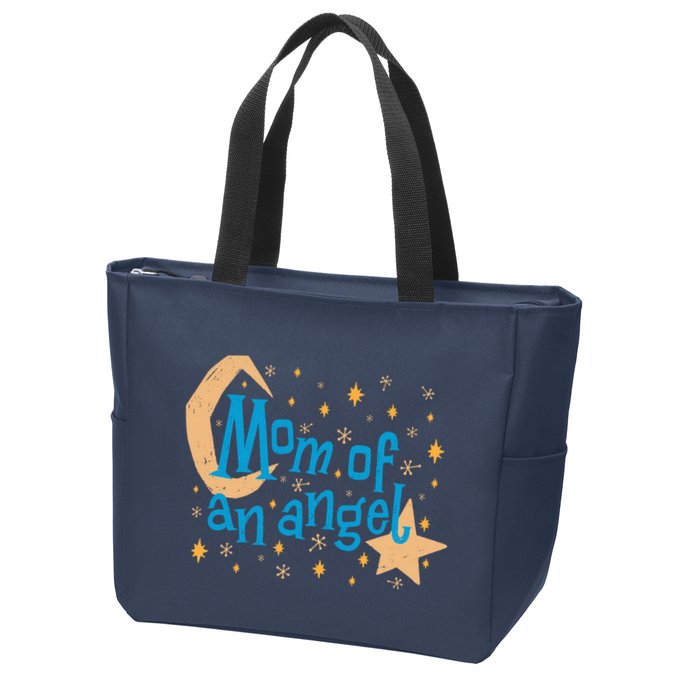Mom Of An Angel Zip Tote Bag