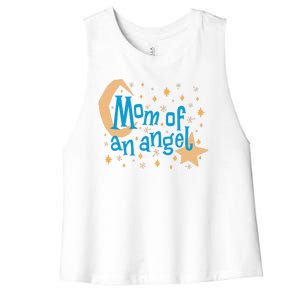 Mom Of An Angel Women's Racerback Cropped Tank