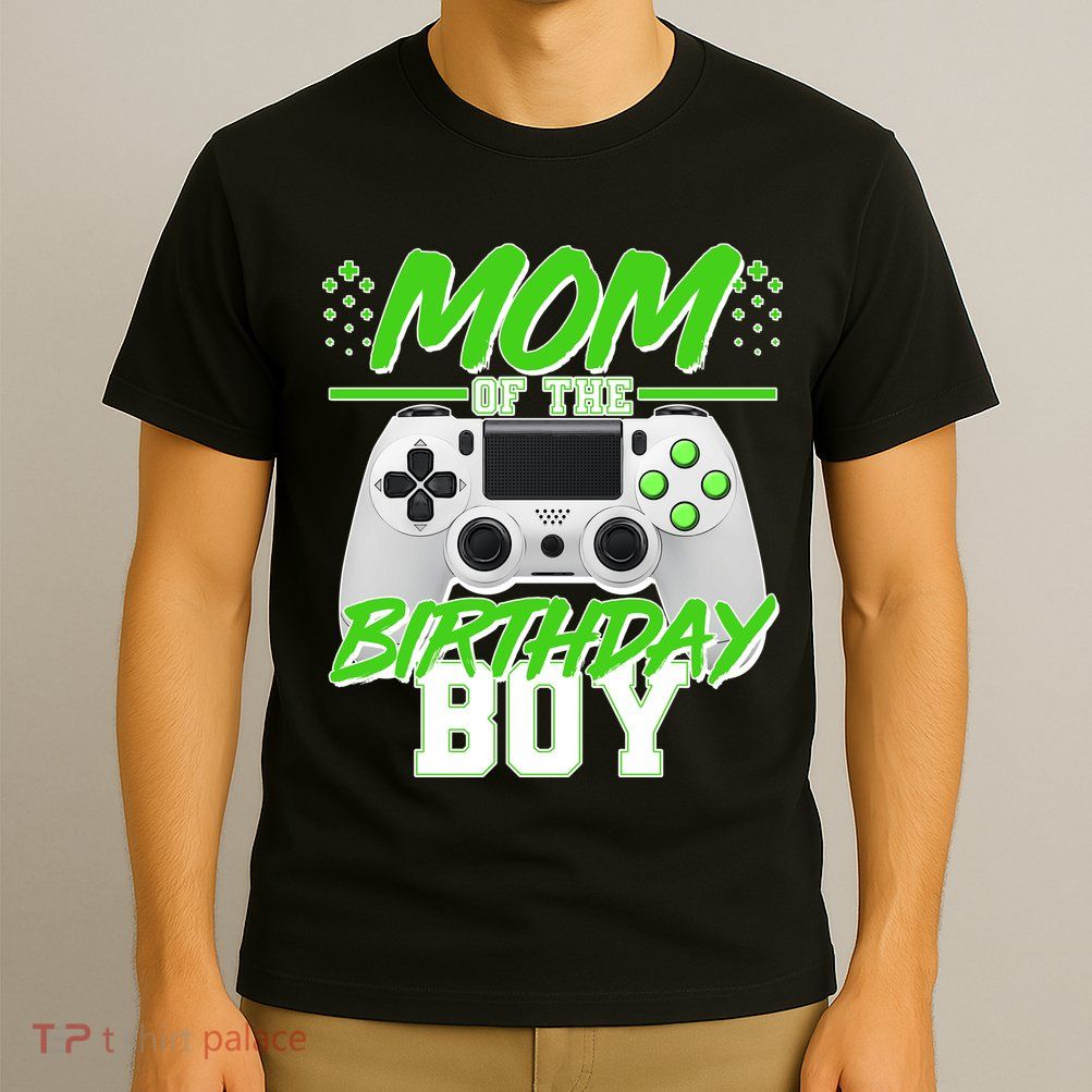 Mom Of Birthday Boy Video Gamer T-Shirt