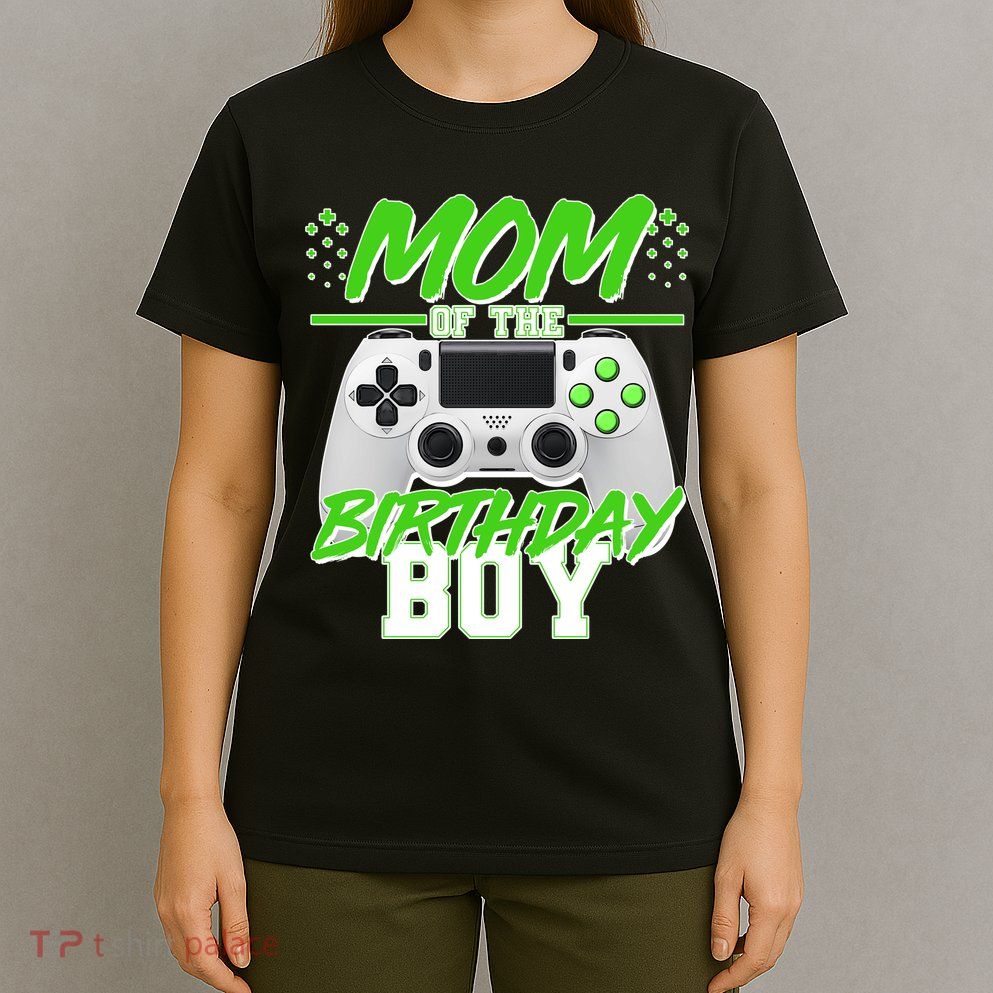Mom Of Birthday Boy Video Gamer T-Shirt