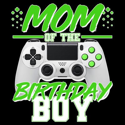 Mom Of Birthday Boy Video Gamer T-Shirt