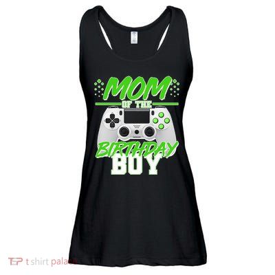 Mom Of Birthday Boy Video Gamer Ladies Essential Flowy Tank