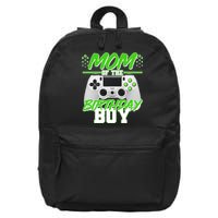 Mom Of Birthday Boy Video Gamer 16 in Basic Backpack