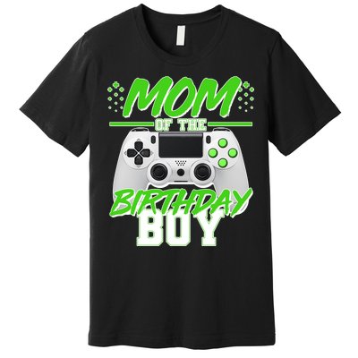 Mom Of Birthday Boy Video Gamer Premium T-Shirt