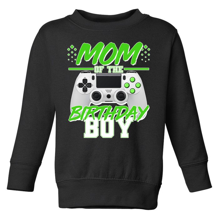 Mom Of Birthday Boy Video Gamer Toddler Sweatshirt