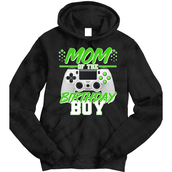 Mom Of Birthday Boy Video Gamer Tie Dye Hoodie