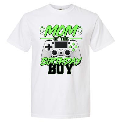 Mom Of Birthday Boy Video Gamer Garment-Dyed Heavyweight T-Shirt