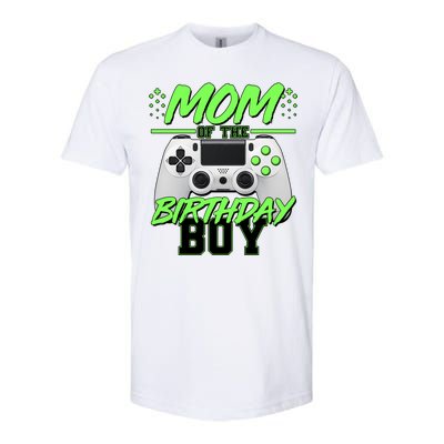 Mom Of Birthday Boy Video Gamer Softstyle® CVC T-Shirt