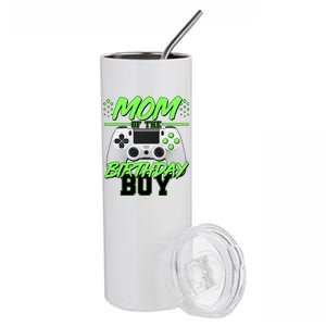 Mom Of Birthday Boy Video Gamer Stainless Steel Tumbler