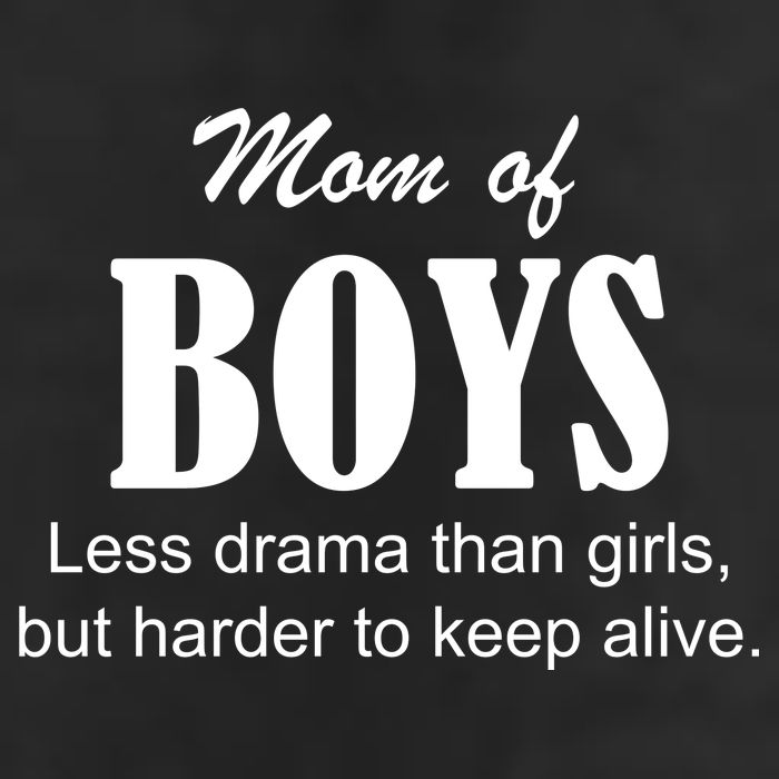 Mom Of Boys 7 Panel Mesh Trucker Snapback Hat
