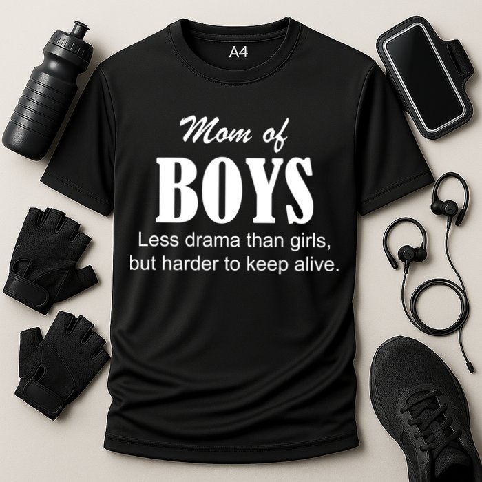 Mom Of Boys Cooling Performance Crew T-Shirt