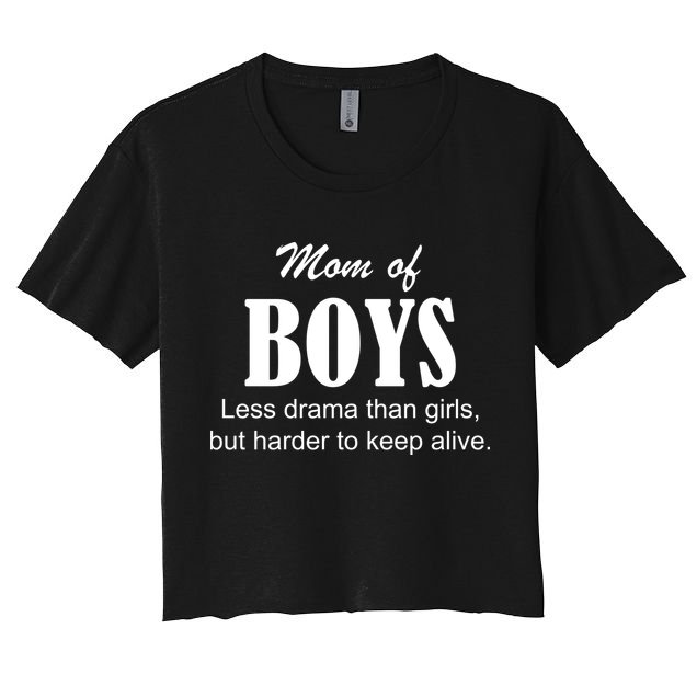 Mom Of Boys Crop Top