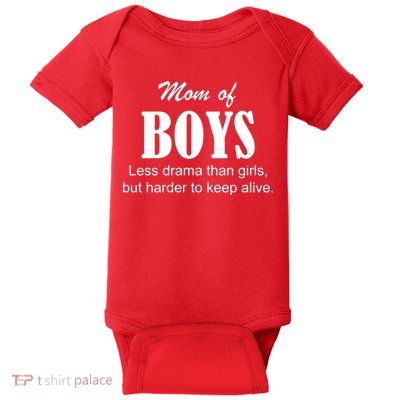 Mom Of Boys Baby Bodysuit