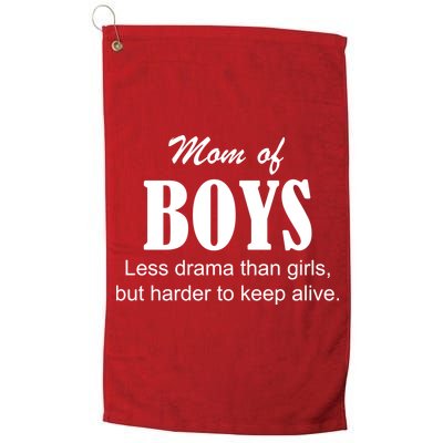 Mom Of Boys Golf Towel