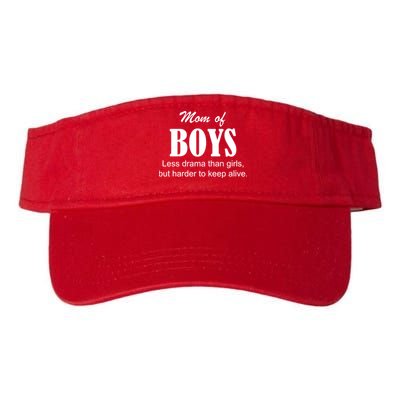 Mom Of Boys Valucap Bio-Washed Visor