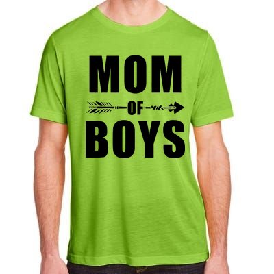 Mom of Boys Cute Mother's Day Adult ChromaSoft Performance T-Shirt