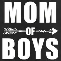 Mom of Boys Cute Mother's Day 7 Panel Mesh Trucker Snapback Hat