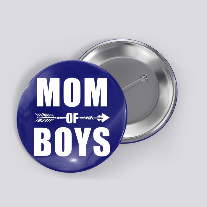 Mom of Boys Cute Mother's Day Button