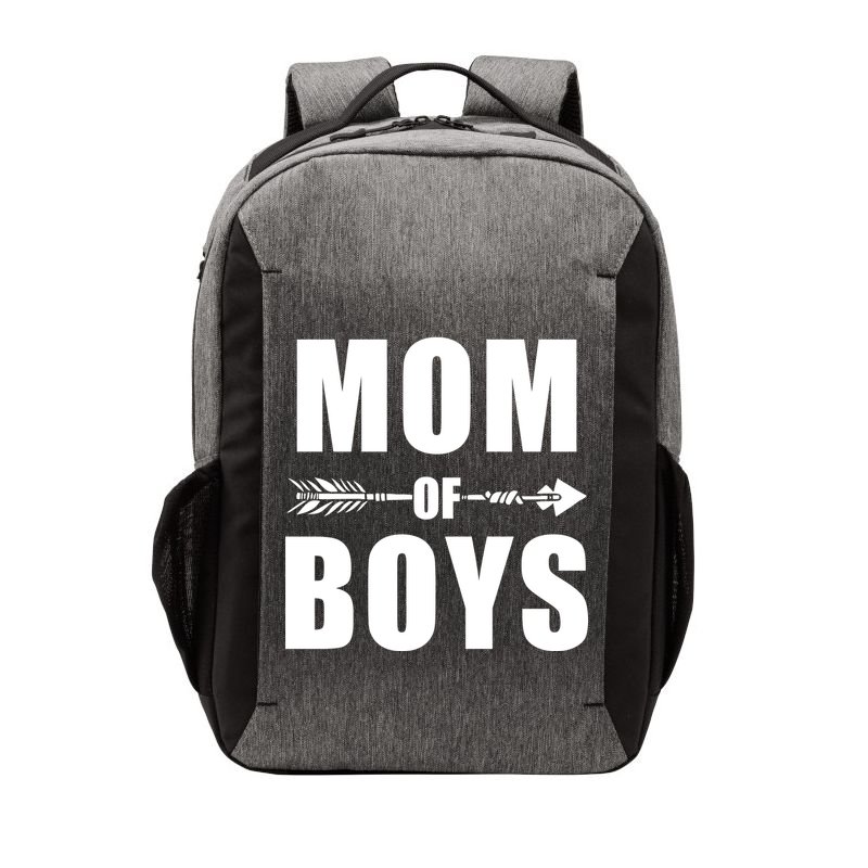 Mom of Boys Cute Mother's Day Vector Backpack