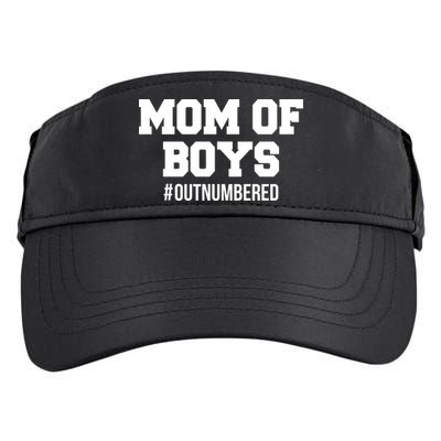 Mom of Boys Hashtag Out Numbered Adult Drive Performance Visor
