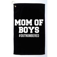 Mom of Boys Hashtag Out Numbered Golf Towel