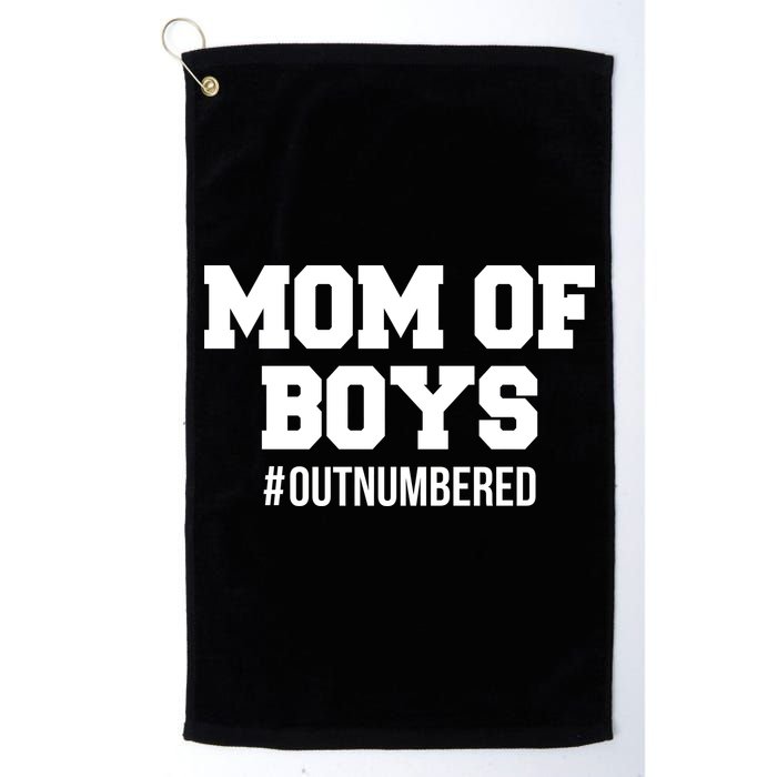 Mom of Boys Hashtag Out Numbered Golf Towel