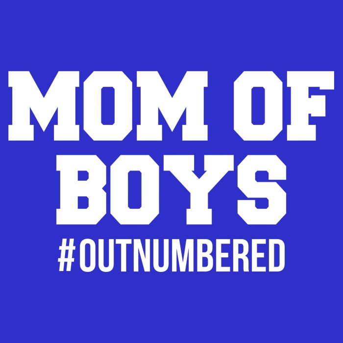 Mom of Boys Hashtag Out Numbered Sweatshirt
