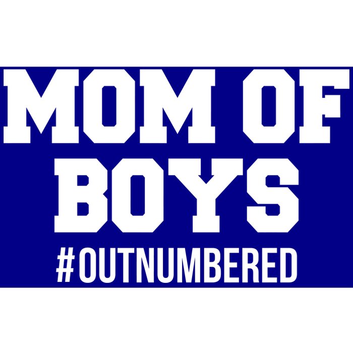 Mom of Boys Hashtag Out Numbered Bumper Sticker