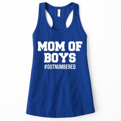 Mom of Boys Hashtag Out Numbered Womens Tank Top