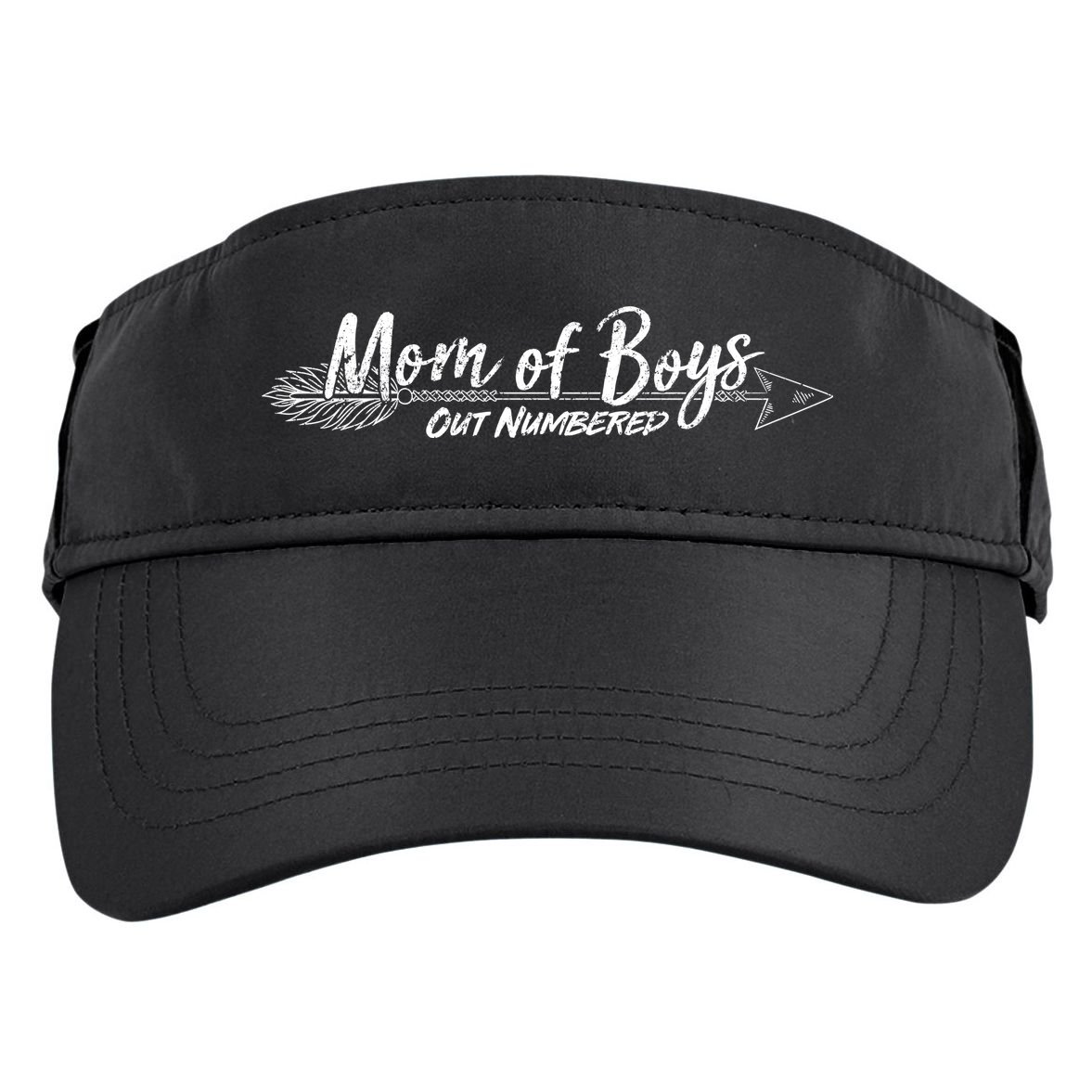 Mom Of Boys Outnumbered  Adult Drive Performance Visor
