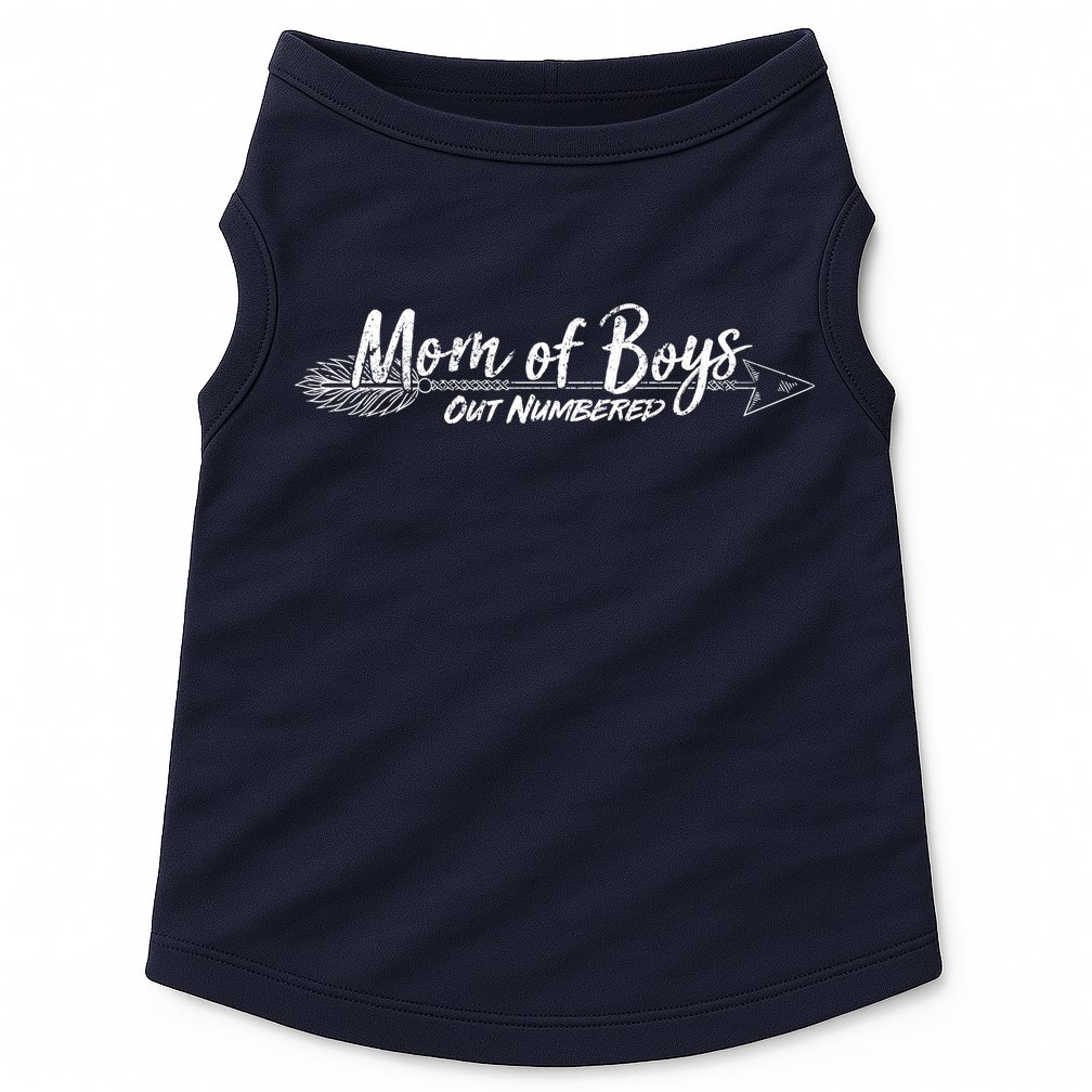 Mom Of Boys Outnumbered  Doggie Tank