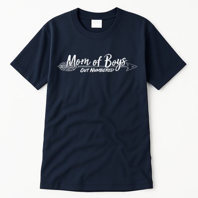 Mom Of Boys Outnumbered  Tall T-Shirt