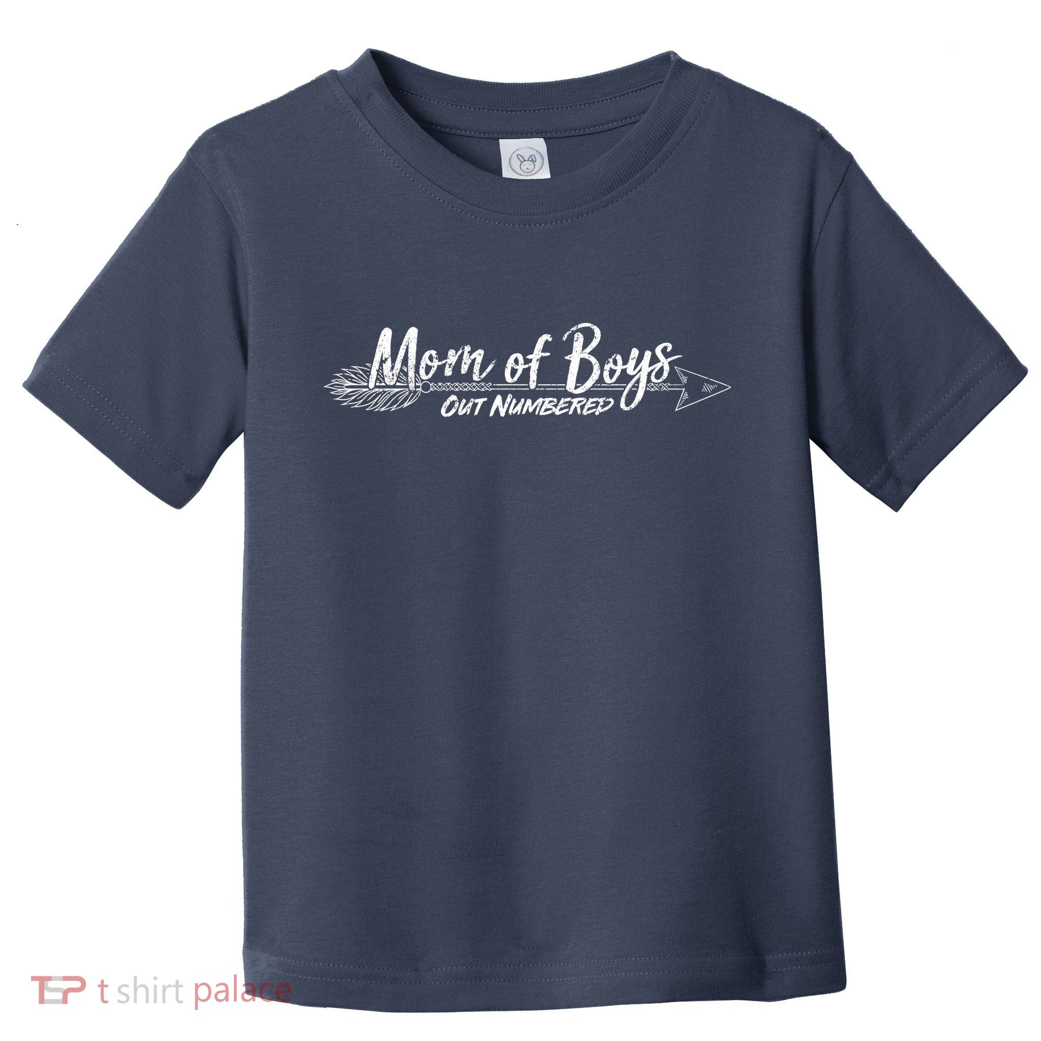 Mom Of Boys Outnumbered  Toddler T-Shirt