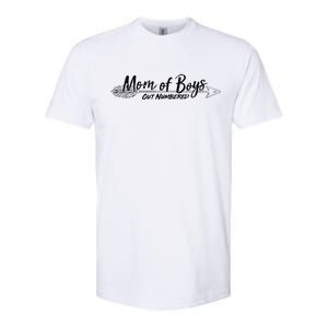 Mom Of Boys Outnumbered  Softstyle CVC T-Shirt