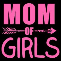 Mom of Girls Cute Mother's Day Drawstring Bag