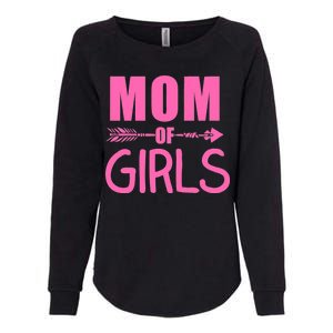 Mom of Girls Cute Mother's Day Womens California Wash Sweatshirt