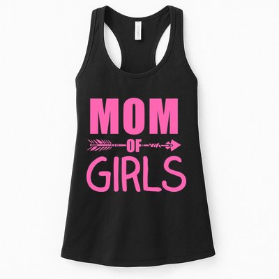 Mom of Girls Cute Mother's Day Womens Tank Top
