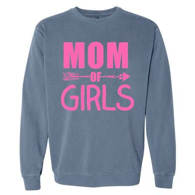 Mom of Girls Cute Mother's Day Garment-Dyed Sweatshirt