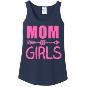 Mom of Girls Cute Mother's Day Ladies Essential Tank