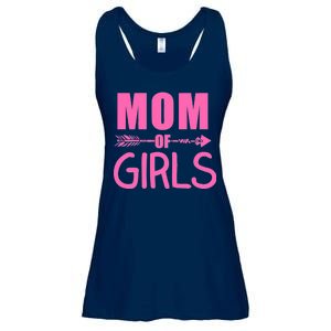 Mom of Girls Cute Mother's Day Ladies Essential Flowy Tank