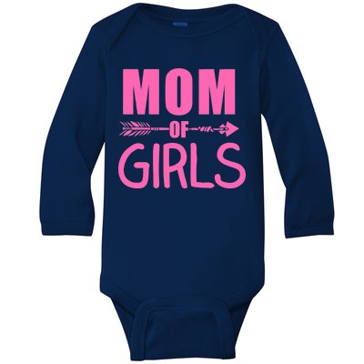 Mom of Girls Cute Mother's Day Baby Long Sleeve Bodysuit