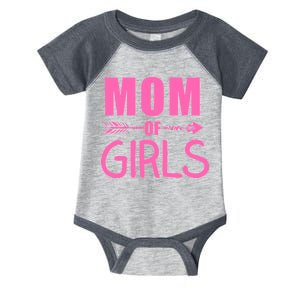 Mom of Girls Cute Mother's Day Infant Baby Jersey Bodysuit