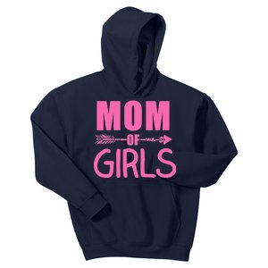 Mom of Girls Cute Mother's Day Kids Hoodie