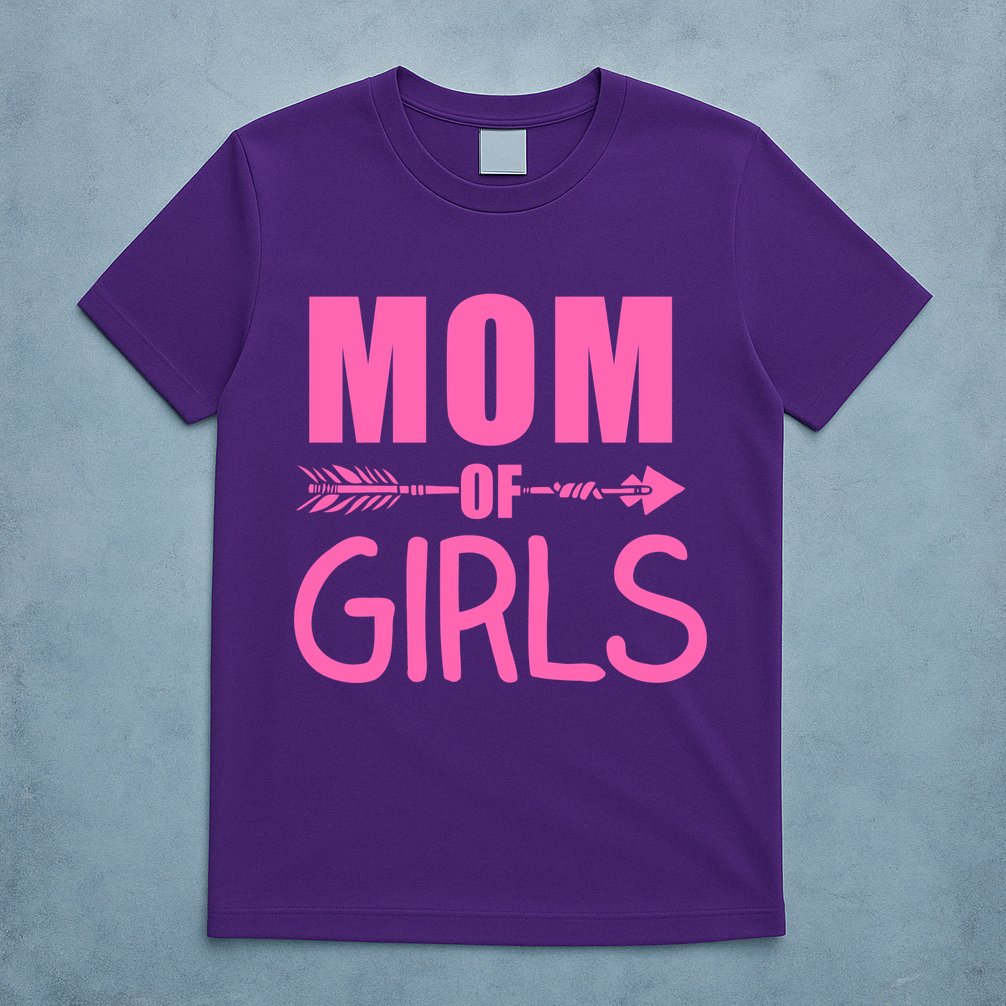 Mom of Girls Cute Mother's Day T-Shirt