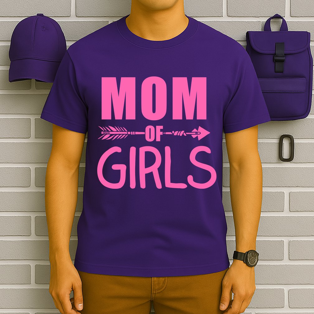 Mom of Girls Cute Mother's Day T-Shirt
